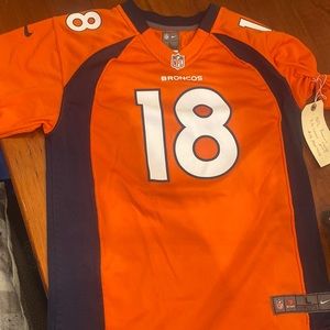 NFL Broncos Youth Large Jersey #18 Manning